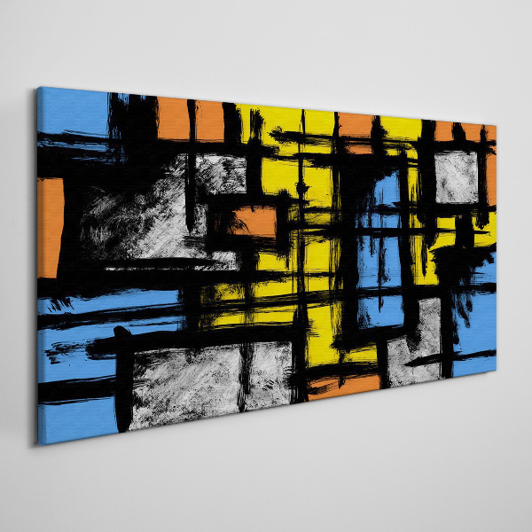 Tableau sur toile Composition abstraite en couleurs