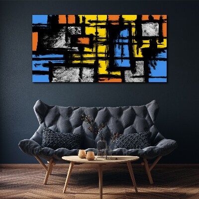 Tableau sur toile Composition abstraite en couleurs
