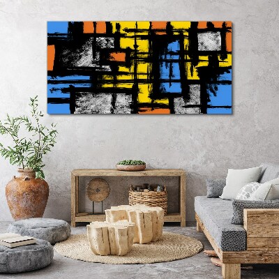 Tableau sur toile Composition abstraite en couleurs