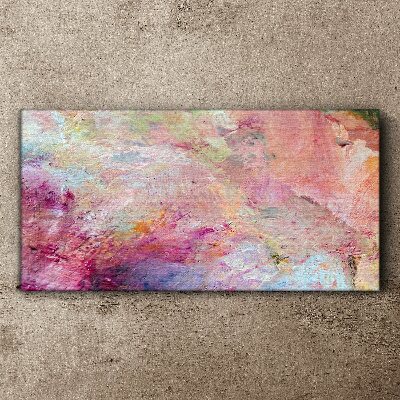 Tableau sur toile Paysage abstrait aux couleurs pastel