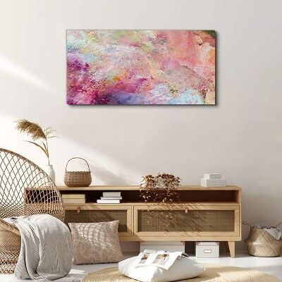 Tableau sur toile Paysage abstrait aux couleurs pastel