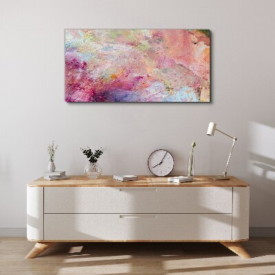 Tableau sur toile Paysage abstrait aux couleurs pastel
