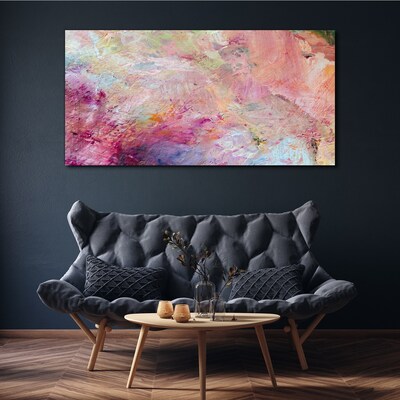 Tableau sur toile Paysage abstrait aux couleurs pastel