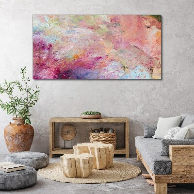Tableau sur toile Paysage abstrait aux couleurs pastel