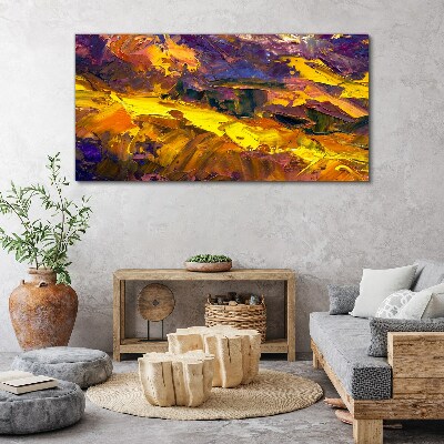 Tableau imprimé sur toile Un paysage expressif aux couleurs intenses