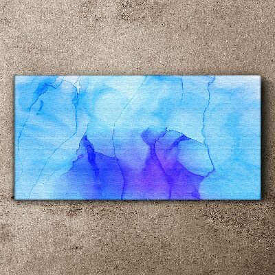 Tableau imprimé sur toile Vagues de bleu et de violet