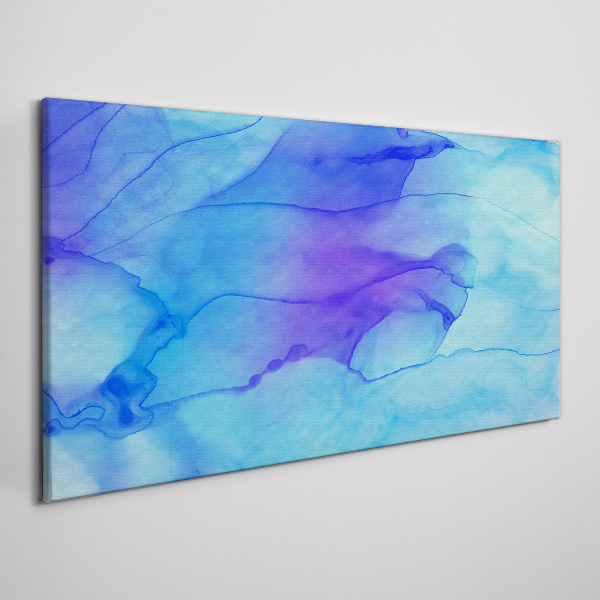 Tableau sur toile Vagues de nuances bleues