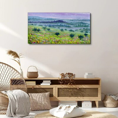 Tableau sur toile Paysage aux couleurs pastel