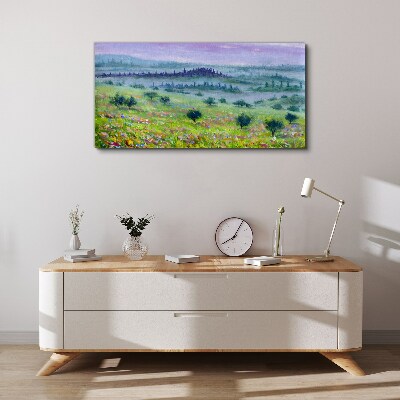 Tableau sur toile Paysage aux couleurs pastel