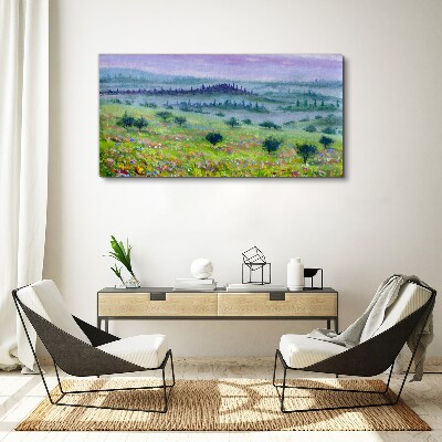 Tableau sur toile Paysage aux couleurs pastel