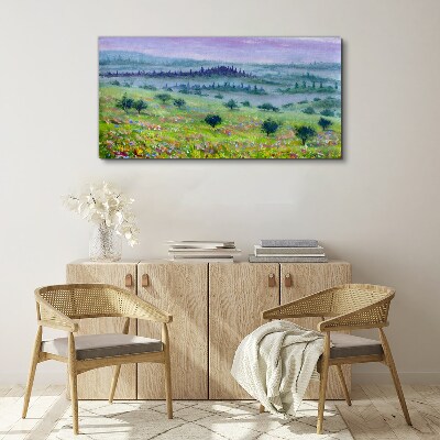 Tableau sur toile Paysage aux couleurs pastel