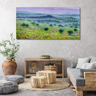 Tableau sur toile Paysage aux couleurs pastel