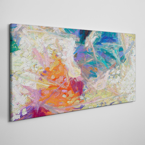 Tableau imprimé sur toile Abstraction colorée en mouvement