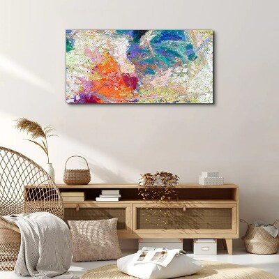 Tableau imprimé sur toile Abstraction colorée en mouvement