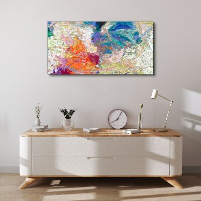 Tableau imprimé sur toile Abstraction colorée en mouvement