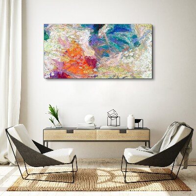 Tableau imprimé sur toile Abstraction colorée en mouvement