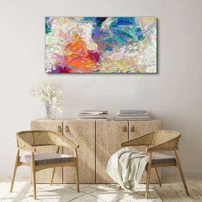 Tableau imprimé sur toile Abstraction colorée en mouvement