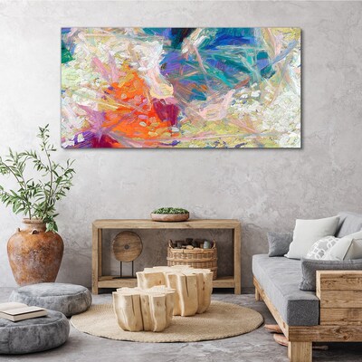 Tableau imprimé sur toile Abstraction colorée en mouvement