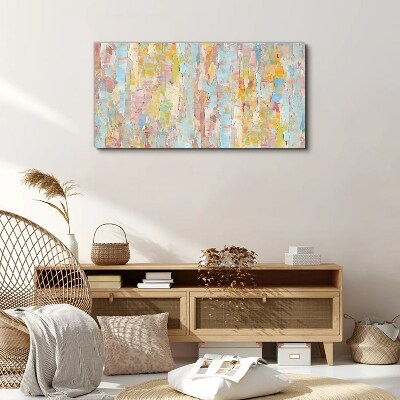 Tableau sur toile Reflets pastel dans le verre