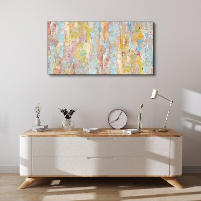 Tableau sur toile Reflets pastel dans le verre