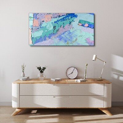 Tableau sur toile Paysages abstraits aux couleurs pastel
