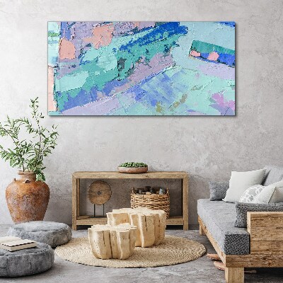 Tableau sur toile Paysages abstraits aux couleurs pastel