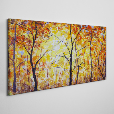 Tableau imprimé sur toile Automne doré dans la forêt