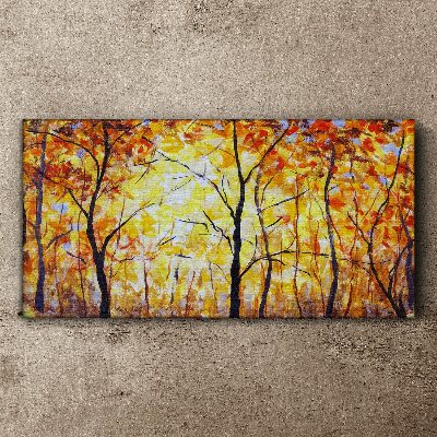 Tableau imprimé sur toile Automne doré dans la forêt
