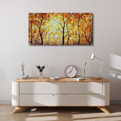 Tableau imprimé sur toile Automne doré dans la forêt