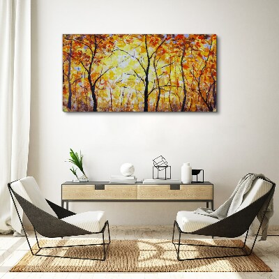 Tableau imprimé sur toile Automne doré dans la forêt