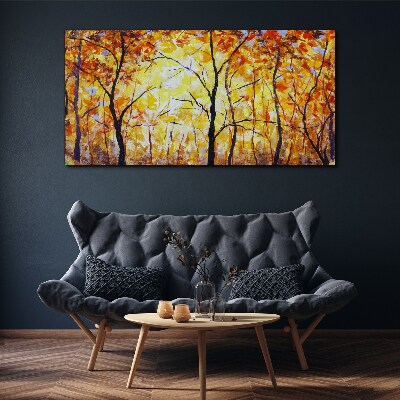 Tableau imprimé sur toile Automne doré dans la forêt