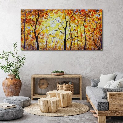 Tableau imprimé sur toile Automne doré dans la forêt