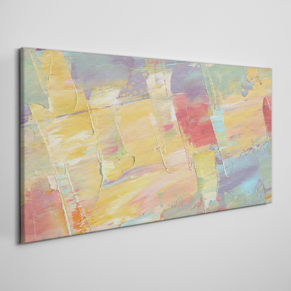 Tableau toile imprimée Abstractions pastel en mouvement