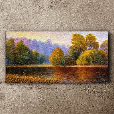 Tableau toile imprimée Un paysage d'automne paisible