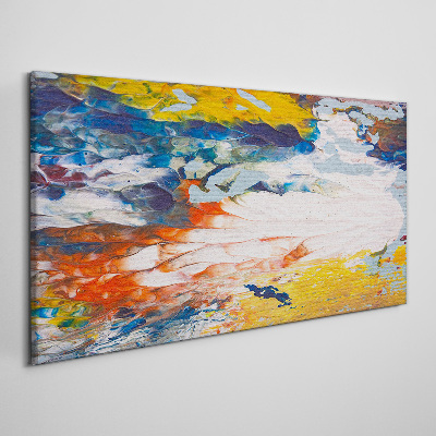 Tableau toile imprimée Une vague de couleurs en mouvement