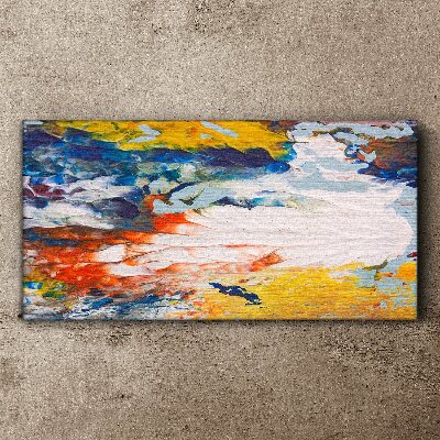 Tableau toile imprimée Une vague de couleurs en mouvement