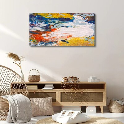 Tableau toile imprimée Une vague de couleurs en mouvement