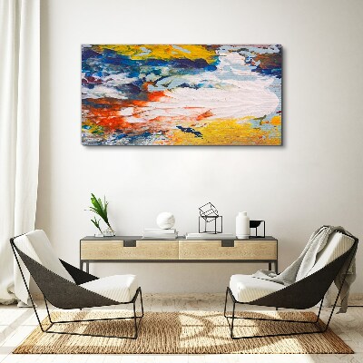 Tableau toile imprimée Une vague de couleurs en mouvement