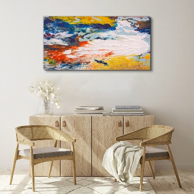 Tableau toile imprimée Une vague de couleurs en mouvement