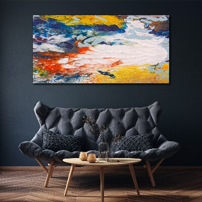 Tableau toile imprimée Une vague de couleurs en mouvement