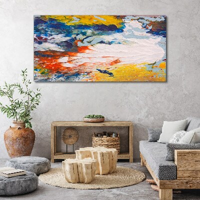 Tableau toile imprimée Une vague de couleurs en mouvement