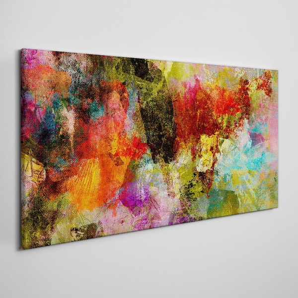 Tableau sur toile Le chaos coloré de l'abstraction