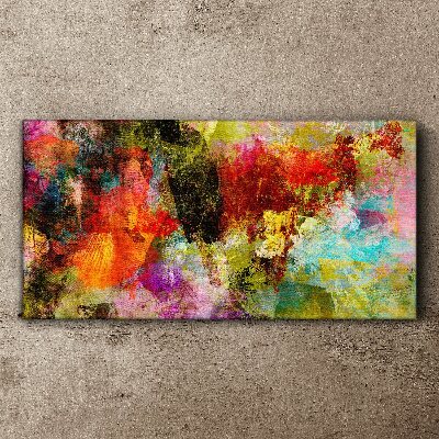 Tableau sur toile Le chaos coloré de l'abstraction