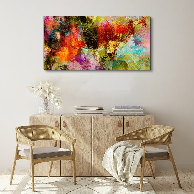 Tableau sur toile Le chaos coloré de l'abstraction