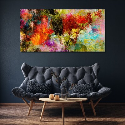 Tableau sur toile Le chaos coloré de l'abstraction