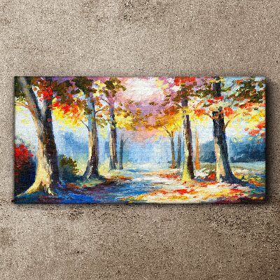 Tableau sur toile Allée d'automne