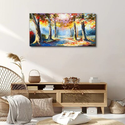Tableau sur toile Allée d'automne