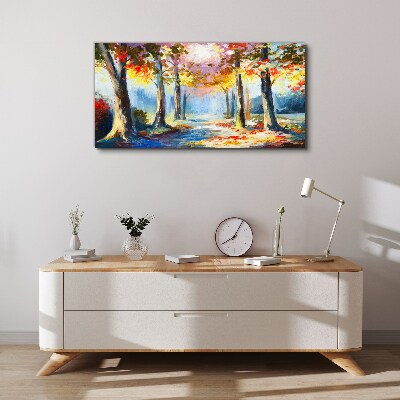Tableau sur toile Allée d'automne