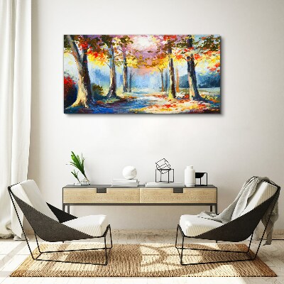 Tableau sur toile Allée d'automne