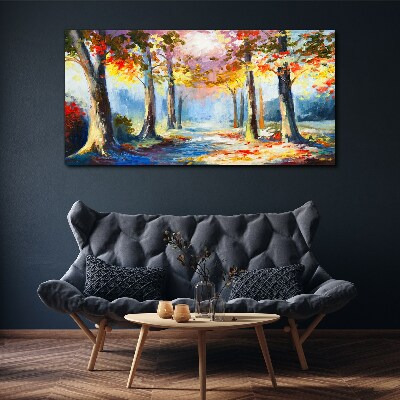 Tableau sur toile Allée d'automne